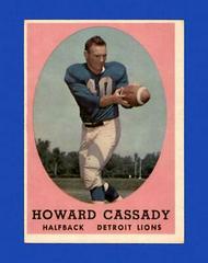 Howard Cassady #7 Football Cards 1958 Topps Prices