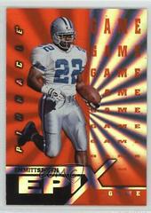 Emmitt Smith [Game Orange] #E1 Football Cards 1997 Pinnacle Epix Prices