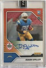 Isaiah Spiller [Orange Autograph] Football Cards 2022 Panini Instant RPS First Look Prices