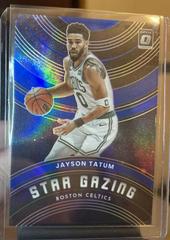 Jayson Tatum [Blue] Basketball Cards 2022 Panini Donruss Optic Star Gazing Prices