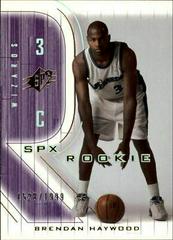 Brendan Haywood Basketball Cards 2001 Spx Prices