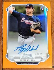 Bryse Wilson [Orange Refractor] Baseball Cards 2019 Bowman Sterling Rookie Autographs Prices