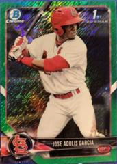 Jose Adolis Garcia [Green Shimmer Refractor] Baseball Cards 2018 Bowman Chrome Prospects Prices