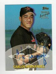 Carlos Hernandez [Certified Autograph] #TTA50 Baseball Cards 2000 Topps Traded Prices