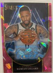 Damian Lillard [Pink Cracked Ice Prizm] #17 Basketball Cards 2023 Panini Select Neon Icon Prices