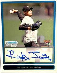 Rinku Singh [Autograph] Baseball Cards 2009 Bowman Chrome Prospects Prices
