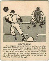 How to Bunt #41 Baseball Cards 1952 Parkhurst Frostade Prices