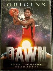 Amen Thompson #21 Basketball Cards 2023 Panini Origins Dawn Prices