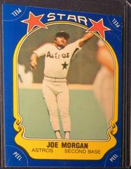 Joe Morgan #109 Baseball Cards 1981 Fleer Star Stickers Prices