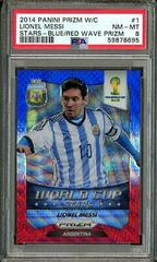Lionel Messi [Blue & Red Wave Prizm] #1 Soccer Cards 2014 Panini Prizm World Cup Stars Prices