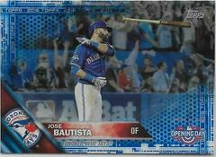 Jose Bautista [Blue Foil] #OD-187 Baseball Cards 2016 Topps Opening Day Prices