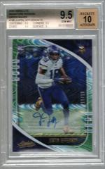 Justin Jefferson [Signature Green Wave] #168 Football Cards 2020 Panini Absolute Prices