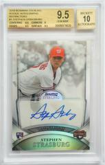 Stephen Strasburg [Refractor Autograph] #1 Baseball Cards 2010 Bowman Sterling Prices