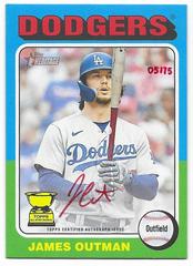 James Outman [Special Edition Red Ink] #ROA-JO Baseball Cards 2024 Topps Heritage Real One Autograph Prices