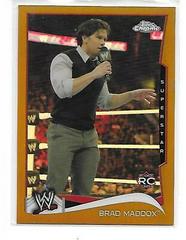 Brad Maddox [Gold] #5 Wrestling Cards 2014 Topps Chrome WWE Prices