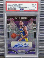 Magic Johnson [Mojo Prizm] #MJN Basketball Cards 2019 Panini Prizm Signatures Prices