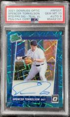Spencer Torkelson [Teal Velocity] #RPS-ST Baseball Cards 2021 Panini Donruss Optic Rated Prospect Signatures Prices