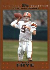 Charlie Frye [Copper] #12 Football Cards 2007 Topps Prices