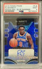 RJ Barrett [Blue Shimmer] #RJB Basketball Cards 2019 Panini Prizm Rookie Signatures Prices
