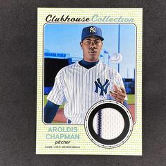 Aroldis Chapman #AC Baseball Cards 2017 Topps Heritage Clubhouse Collection Relics Prices