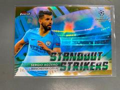 Sergio Aguero [Gold Refractor] Soccer Cards 2019 Finest UEFA Champions League Prices