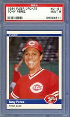 Tony Perez #U-91 Baseball Cards 1984 Fleer Update Prices