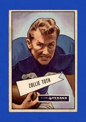 Zollie Toth #58 Football Cards 1952 Bowman Large Prices