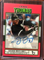 Frank Thomas [Red] Baseball Cards 2022 Topps Brooklyn Collection Autographs Prices