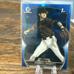 Andrew Lindsey #BDC-18 Baseball Cards 2023 Bowman Draft Chrome Sapphire Prices