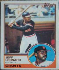 Jeff Leonard Baseball Cards 1983 Topps Prices