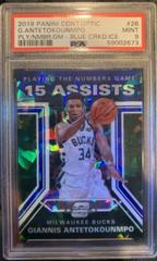 Giannis Antetokounmpo [Blue Cracked Ice] #26 Basketball Cards 2019 Panini Contenders Optic Playing the Numbers Game Prices