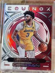 Anthony Davis [Red Flood] #22 Basketball Cards 2022 Panini Obsidian Equinox Prices