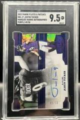 Justin Tucker [Purple] #MM-JT Football Cards 2023 Panini Plates and Patches Marquee Marks Prices