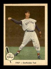 1957 Outfielder Ted #61 Baseball Cards 1959 Fleer Ted Williams Prices
