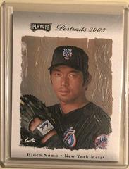 Hideo Nomo #140 Baseball Cards 2003 Playoff Portraits Prices