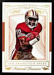 Jerry Rice [Holo Gold] #95 Football Cards 2015 Panini National Treasures Prices