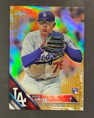 Julio Urias [Gold Refractor] #HMT27 Baseball Cards 2016 Topps Chrome Update Prices