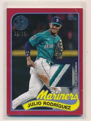 Julio Rodriguez [Red] #89BR-JR Baseball Cards 2024 Topps 1989 Relic Prices