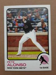 Pete Alonso [Throwback Uniform] #54 Baseball Cards 2022 Topps Heritage Prices