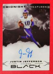 Justin Jefferson Football Cards 2022 Panini Black Midnight Signatures Prices