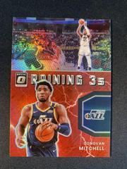 Donovan Mitchell [Red] #8 Basketball Cards 2021 Panini Donruss Optic Raining 3s Prices