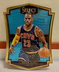 LeBron James [Light Blue Prizm Die Cut] Basketball Cards 2015 Panini Select Prices