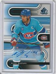 Nick Suzuki [Uniform Autograph] #54 Hockey Cards 2022 SP Game Used Prices