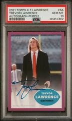 Trevor Lawrence [Autograph Purple] #6A Football Cards 2021 Topps X Trevor Lawrence Prices