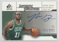 Marcus Banks #AS-BA Basketball Cards 2003 SP Signature Authentic Signature Prices