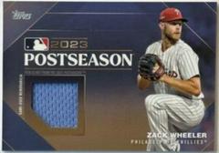 Zack Wheeler [Red] Baseball Cards 2023 Topps Postseason Performance Relics Prices