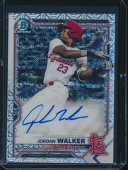 Jordan Walker #BCMA-JW Baseball Cards 2021 Bowman Chrome Mega Box Mojo Autographs Prices
