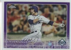Steven Souza Jr. [Purple Refractor] #107 Baseball Cards 2015 Topps Chrome Prices
