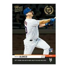 Pete Alonso #MOY-1 Baseball Cards 2019 Topps Now Moment of the Year Prices