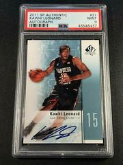 Kawhi Leonard [Autograph] #27 Basketball Cards 2011 SP Authentic Prices